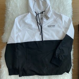 NWT Kenneth Cole Reaction B&W Hoodie Sweater